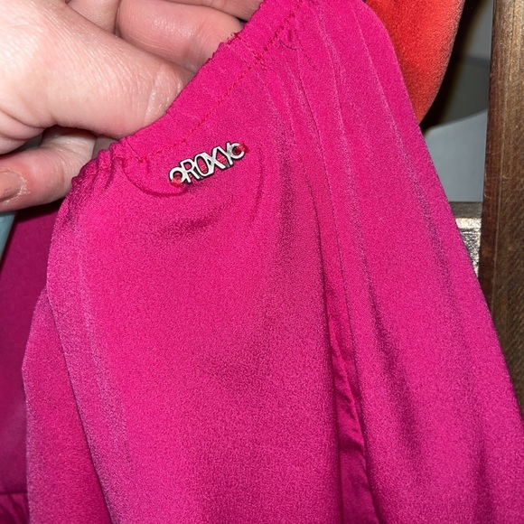 Roxy colors block sundress with side cutouts and zipper back. Size L. NWOT - Picture 3 of 4